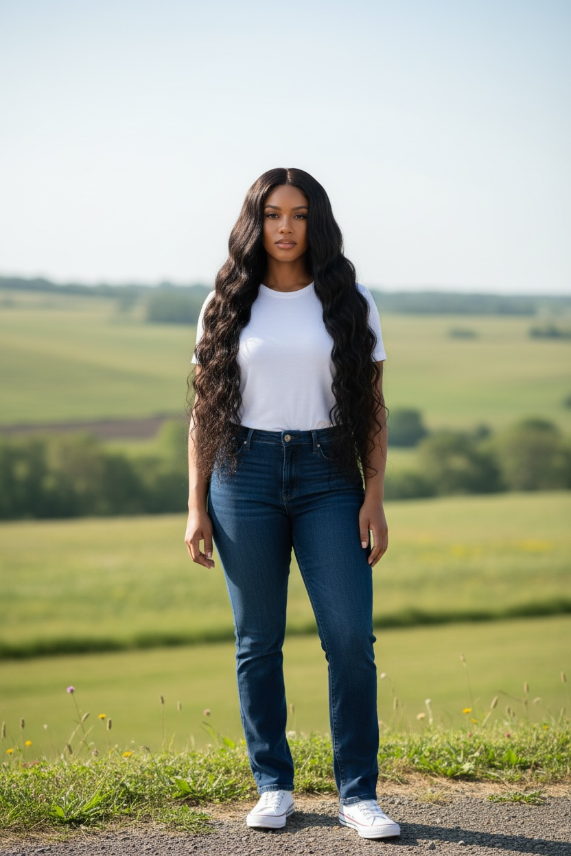 BLACK(#2) - 20inch HD 13*6 Lace Frontal Wig   180 %Density Body Wave