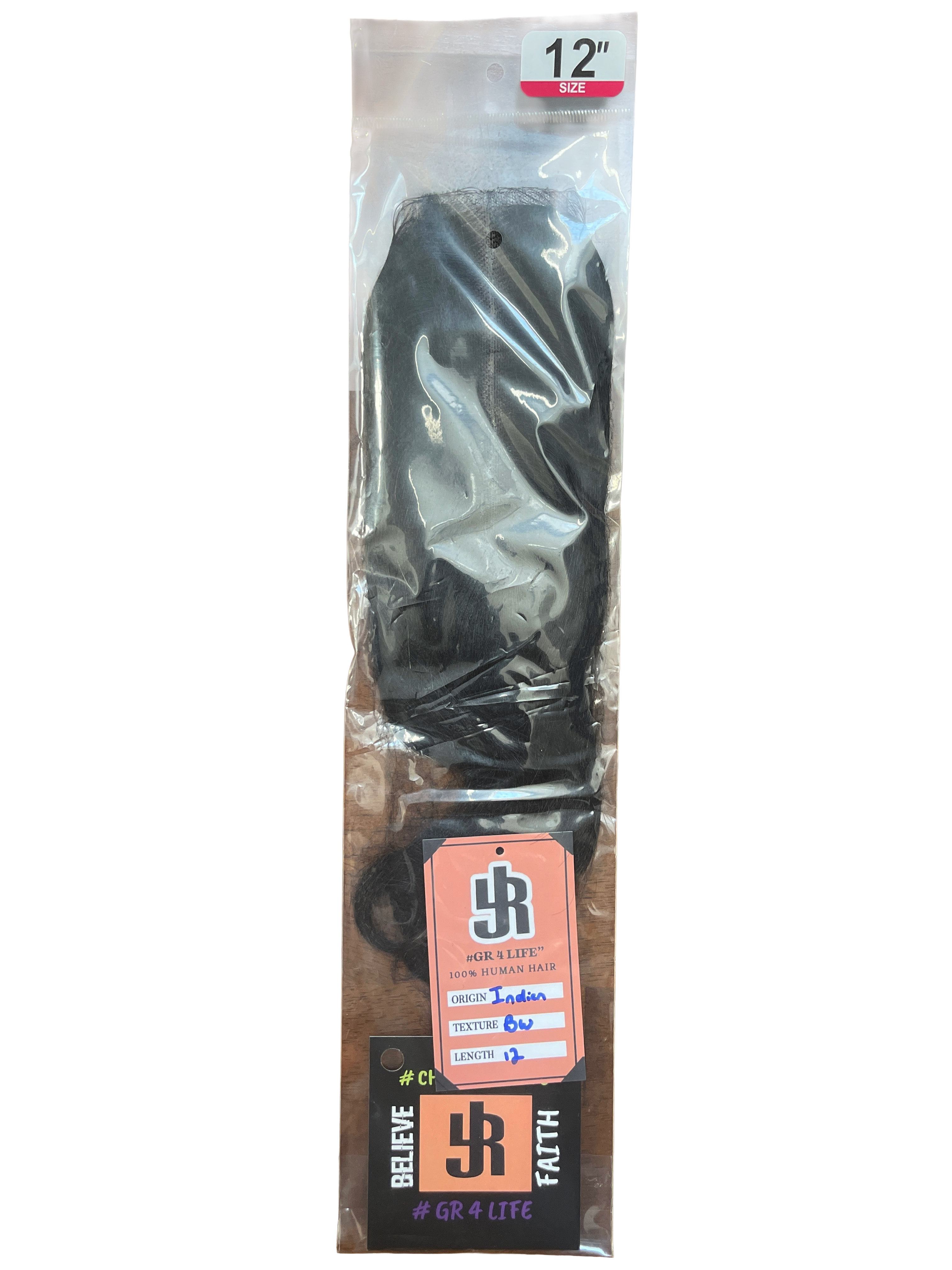 BLACK(#2) - HD 12*6 - 12inch Body Wave Closure