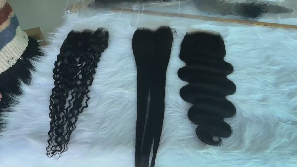 BLACK(#2) - HD 12*6 - 12inch Body Wave Closure